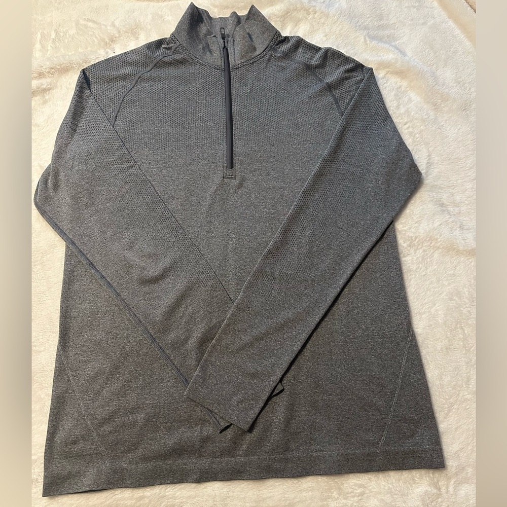 lululemon athletica Charcoal Long Sleeve Quarter Zip
